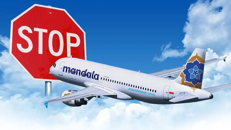 Mandala Air Tutup 2 (Liputan6.com/M.Iqbal)