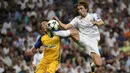 Gelandang Real Madrid, Luka Modric meraih 387.487 suara dari 11 pemain terbaik versi UEFA. (AFP/Pierre-Philippe Marcou)