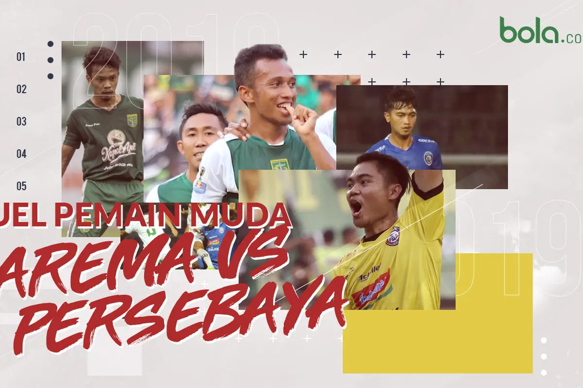 Duel pemain muda Arema FC vs Persebaya Surabaya.
