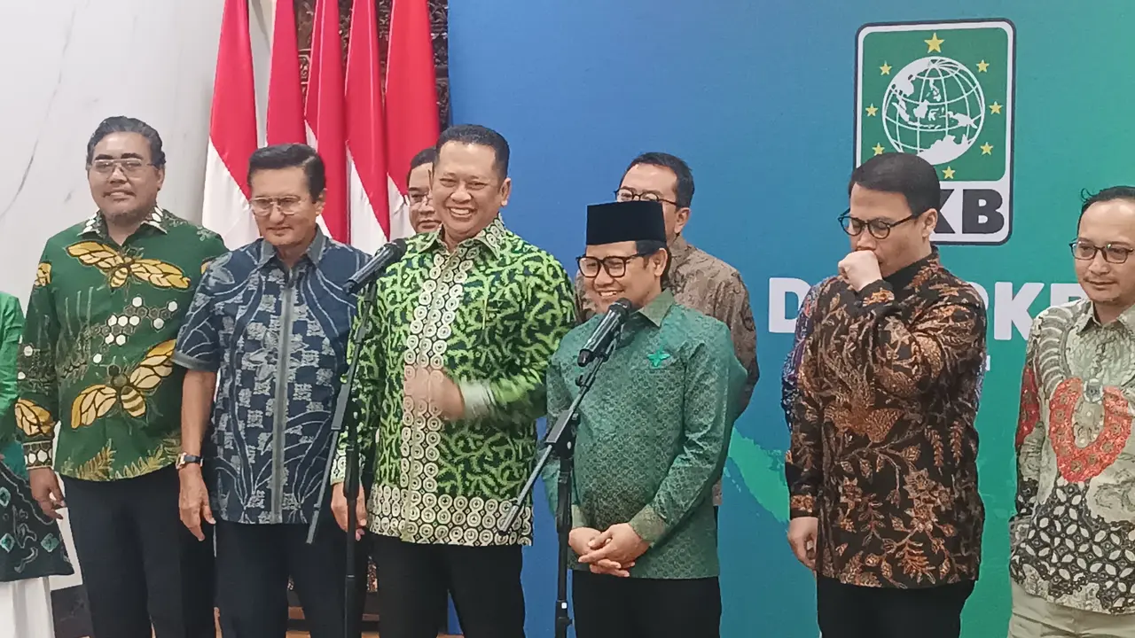 Ketua Umum (PKB) Muhaimin Iskandar alias Cak Imin menerima kunjungan Pimpinan Majelis Permusyawaratan Rakyat (MPR) RI