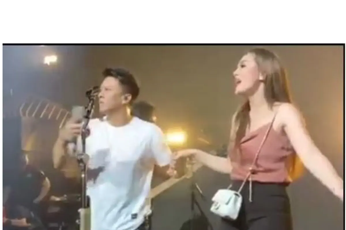 6 Momen Ariel NOAH dan Celine Evangelista Nyanyi di Atas Panggung, Bikin Heboh