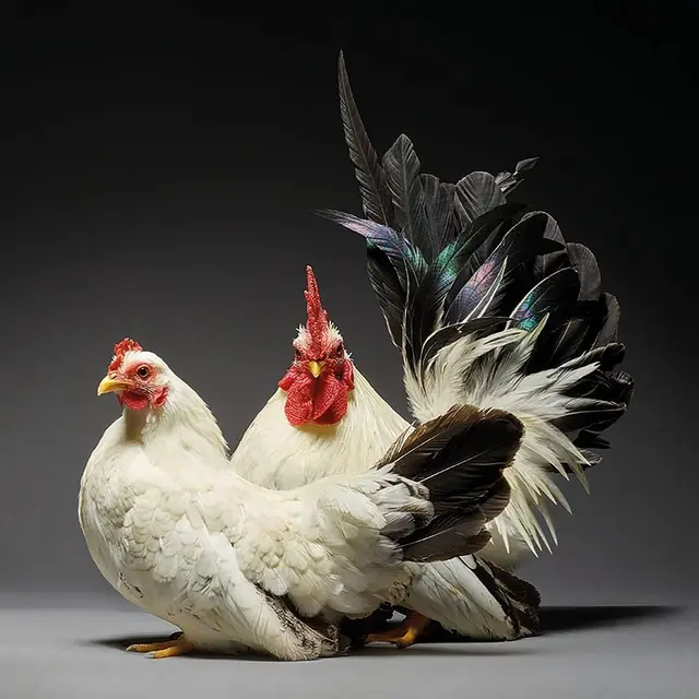 Gaya Ayam Saat Pemotretan Bertema Couple and Love (sumber: instagram/chicken_ph)
