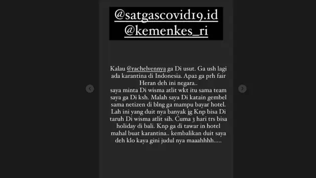 Nikita Mirzani Sebut Rachel Vennya Tak Cukup Hanya Minta Maaf. (instagram.com/nikitamirzanimawardi_172)