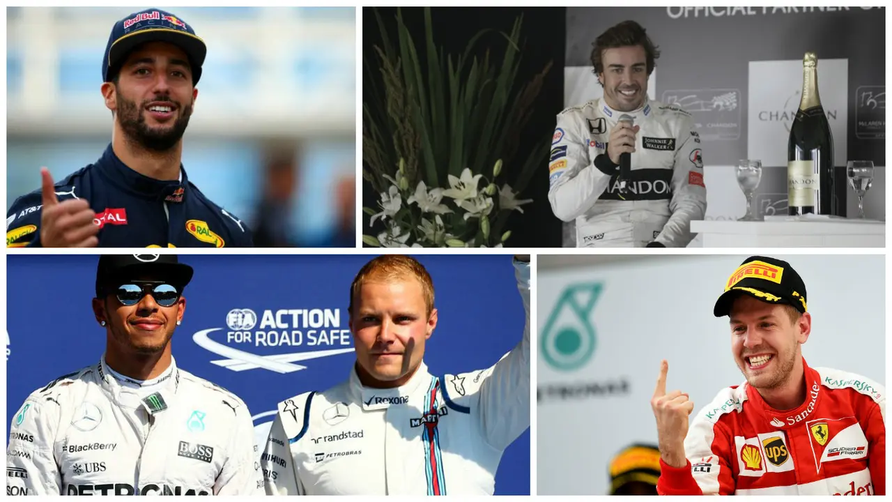 F1 2017, Pebalap F1 Bergaji Tertinggi 