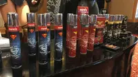 Ada karakter Batman, Superman, hingga Wonder Woman di parfum Morris. (Liputan6.com/Putu Elmira)