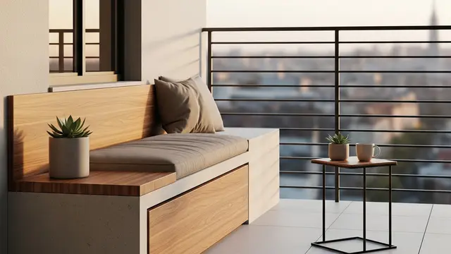 Teras Mini Modern untuk Santai di Hunian Perkotaan (Image by Gemini AI)