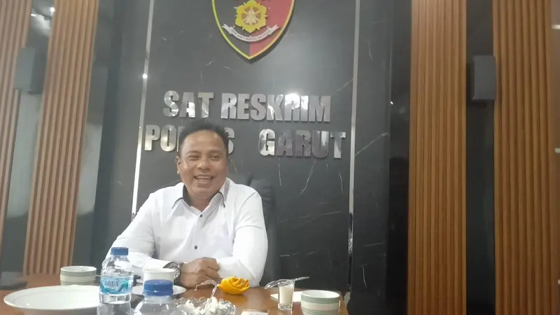 Kasat Reskrim Polres Garut AKP Ari Rinaldo, saat ditemui di kantornya, Senin (1/7/2024). (Liputan6.com/Jayadi Supriadin)