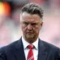 Salah satu ekspresi pelatih Manchester United, Louis Van Gaal, usai ditahan imbang Sunderland di laga lanjutan Liga Primer Inggris di Stadium of Light, (24/8/2014). (REUTERS/Andrew Yates)