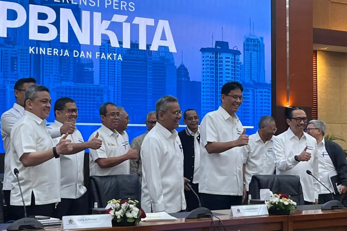 Menteri Keuangan Purbaya Yudhi Sadewa saat konferensi pers APBN kita, Senin (23/2/2026). (Foto: Liputan6.com/Gagas YP)