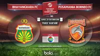Bhayangkara FC Vs Pusamania Borneo FC (Bola.com/Adreanus Titus)
