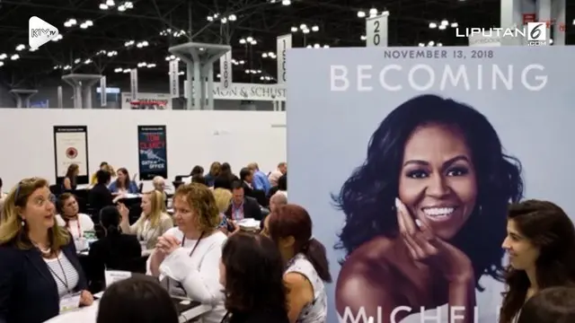 Michelle Obama baru saja merilis buku. Tidak butuh waktu lama, buku karyanya laku jutaan kopi di pasaran.