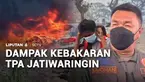 Hampir 48 jam kebakaran terjadi di TPA Jatiwaringin, Kabupaten Tangerang, Banten. Namun hingga Rabu malam, api belum juga padam. Sejumlah warga yang tinggal dekat lokasi TPA Jatiwaringin, mengeluhkan sesak napas, mata perih, hingga batuk.