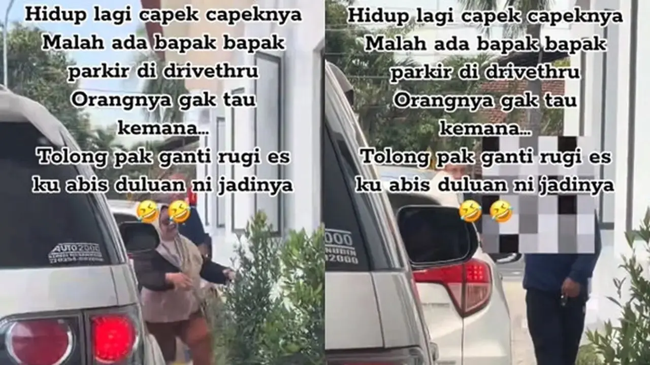 Kelakuan Bapak-Bapak, Parkir di Jalur Drive Thru Bikin Antrean Panjang