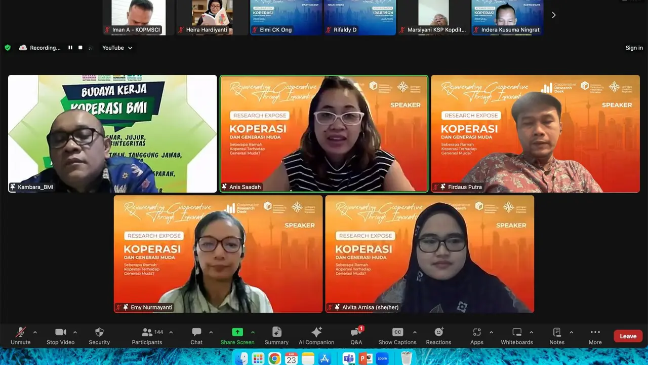 ICCI mencatat berdasarkan hasil survei secara demografis anggota koperasi dari Generasi Z sangat rendah komposisinya, hanya 6 persen.