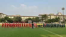 Tim sepak bola asal Kota Kinabalu, Sabah, Malaysia, menjalani partai persahabatan internasional melawan Inkracht Sakti FC di PTIK Sport Stadium, Jakarta Selatan, Sabtu (11/7/2026). (Bola.com/Istimewa).