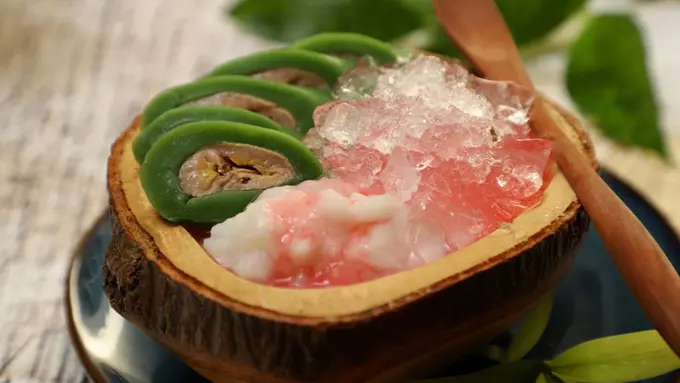 resep es pisang ijo