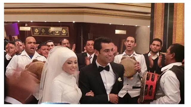 Pernikahan Mohamed Salah dan istrinya tahun 2013 lalu