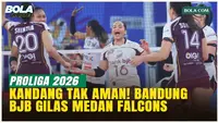 Terlalu Perkasa! Bandung BJB Tandamata Bungkam Medan Falcons 3-0