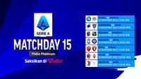 Jadwal Live Streaming Serie A Liga Italia 2022/23 Week 15 di Vidio 12-14 November : Napoli Vs Udinese