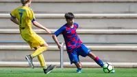 Pemain akademi La Masia Barcelona, Juan Larios. (Dok. Twitter/FC Barcelona La Masia)