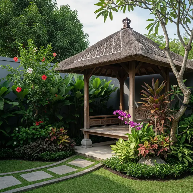 9 Desain Taman Belakang Rumah dengan Gazebo, Menciptakan Surga Relaksasi