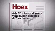 Beredar hoaks terkait 70 juta surat suara yang telah dicoblos, lantas berapa jumlah kontainer untuk 70 juta surat suara?