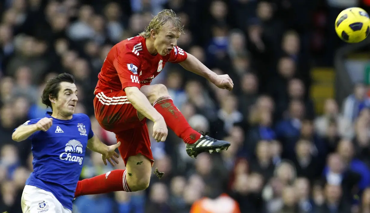 5. Dirk Kuyt. Mencetak 51 gol dan 27 assist dalam 208 penampilannya bersama Liverpool (2006-2012). (AP Photo/Tim Hales)