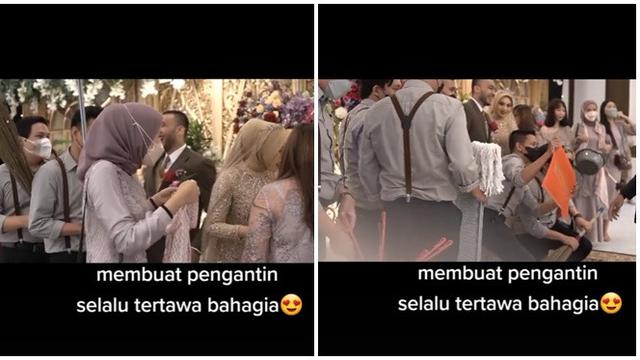 Heboh, Aksi Bridesmaid dan Groomsmen Ini Bikin Suasana Jadi Makin Seru