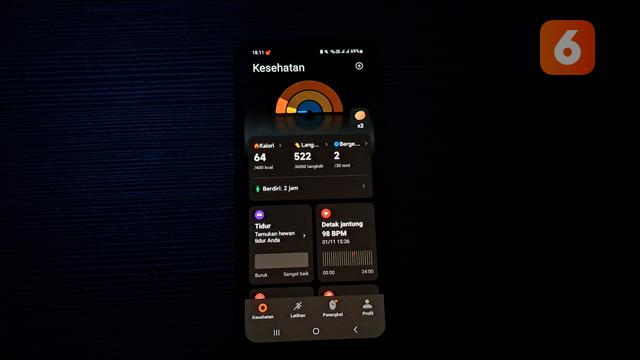 Tampilan aplikasi Mi Fitness (Xiaomi Wear).