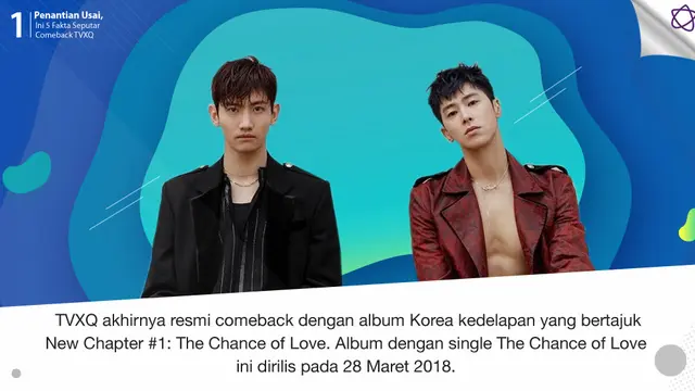 [Bintang] Penantian Usai, Ini 5 Fakta Seputar Comeback TVXQ
