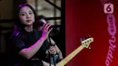 Bernadya tampil menghibur penggemarnya yang hadir di acara Vidio Penasaran 2025. (Liputan6.com/Herman Zakharia)