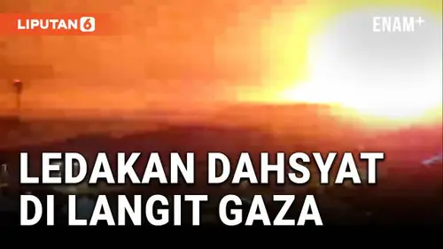 VIDEO: Ledakan Besar di Gaza, 74 Tewas dalam Serangan Terbaru Israel