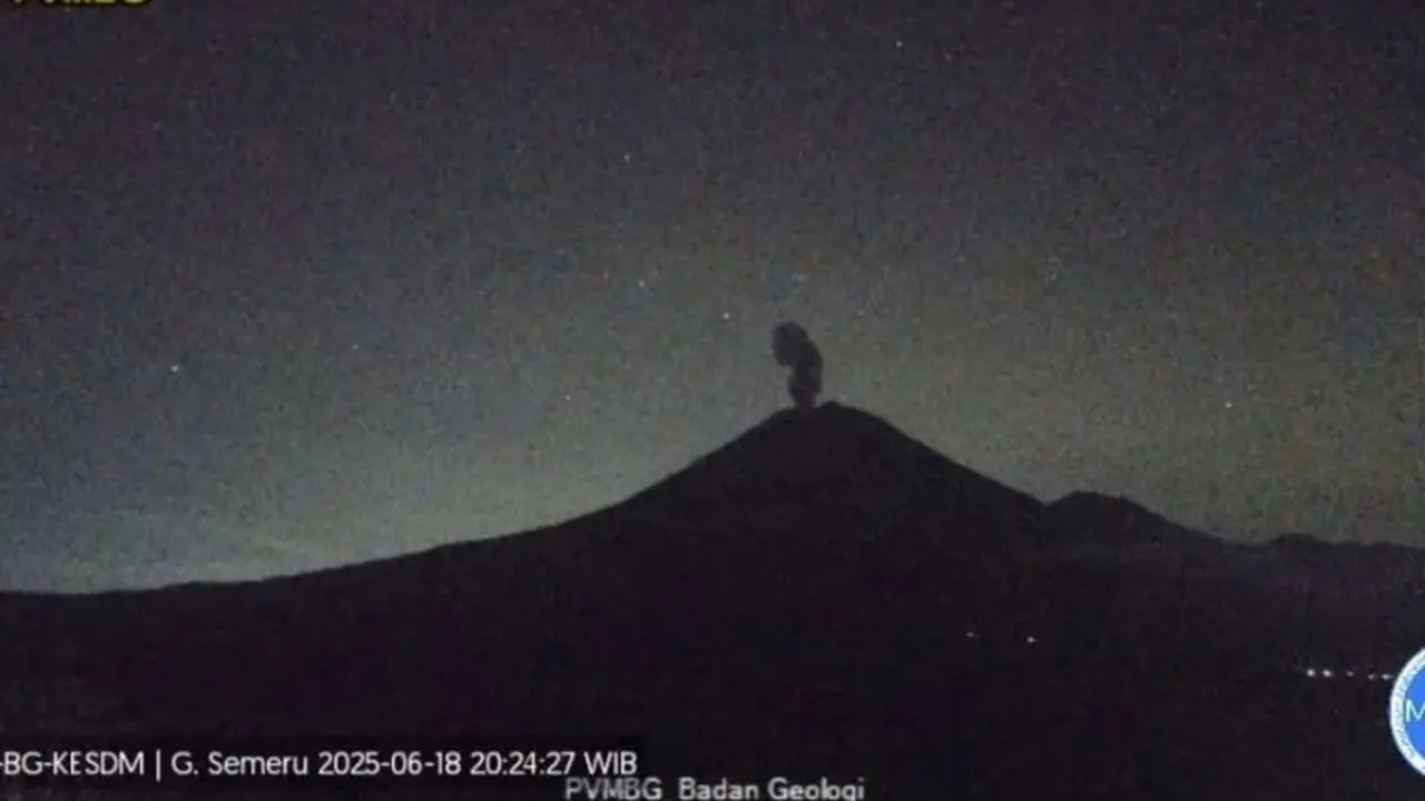 Gunung Semeru erupsi Tinggi Letusan Capai 800 Meter (Istimewa)