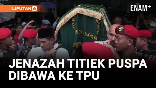  Dikawal TNI, Jenazah Titiek Puspa Dibawa ke TPU Tanah Kusir