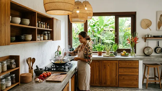 Dapur Tropis Minimalis: Sulap Area Masak Jadi Ala Resort