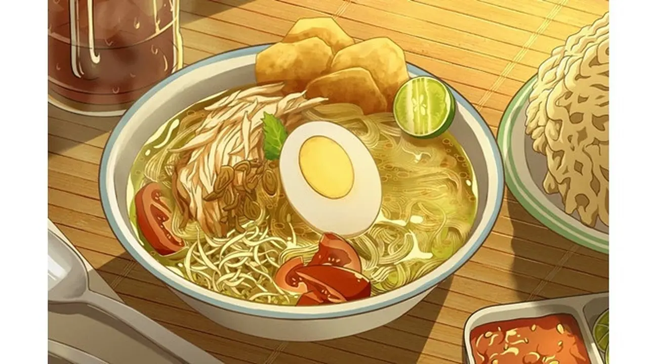 Viral, 9 Ilustrasi Makanan Khas Indonesia Versi Animasi Ini Bikin Ngiler