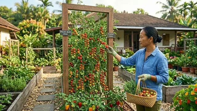 Pagar Edible Garden yang Bisa Dipanen Gemini AI