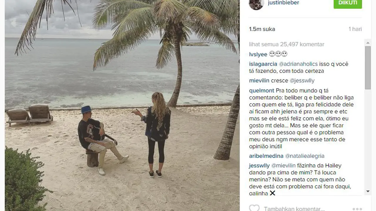 Justin Bieber dan Hailey Baldwin