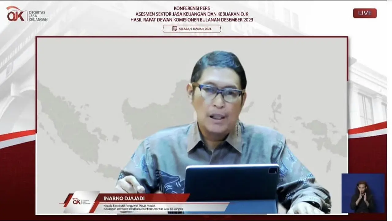 Kepala Eksekutif Pengawas Pasar Modal, Keuangan Derivatif dan Bursa Karbon OJK, Inarno Djajadi