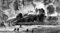 17 September 1862 merupakan hari paling berdarah dalam sejarah militer Amerika Serikat. Karena, pasukan konfederasi dan Union bentrok dalam perang saudara di dekat Sungai Antietam di Maryland. Yang disebut sebagai perang Antietam (AP Photo)