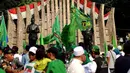Sabtu (05/04/14), Tugu Proklamasi Jakarta dipadati ribuan simpatisan PPP yang mengikuti kampanye umum terbuka (Liputan6.com/Helmi Fithriansyah) 