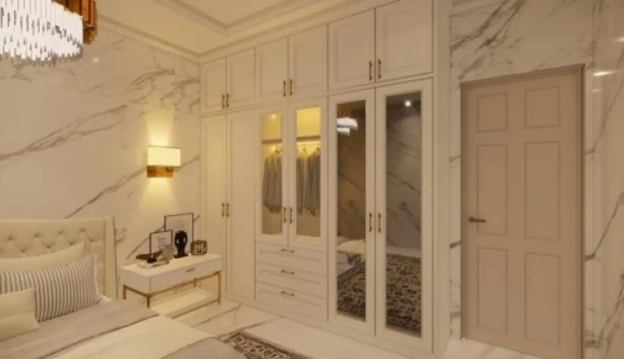 Artis yang juga terjun ke politik itu punya rumah dengan konsep serba putih. [Instagram @angellelga]