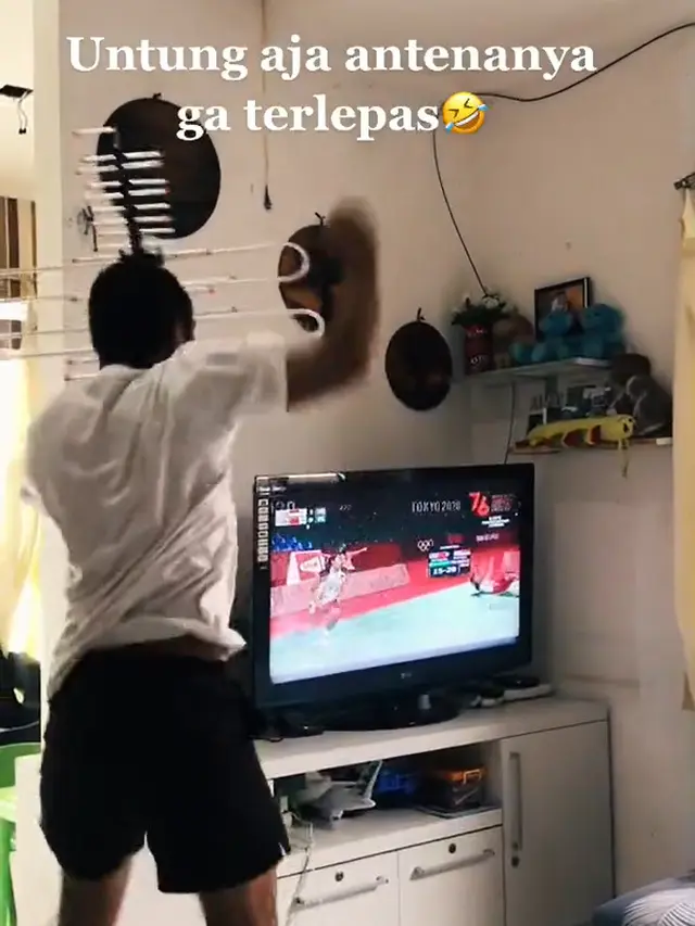 Antusias masyarakat Indonesia tonton final Greysia/Apriyani.