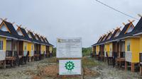 Kementerian Pekerjaan Umum dan Perumahan Rakyat (PUPR) menyelesaikan pembangunan 30 unit rumah khusus (rusus) siap huni untuk masyarakat berpendapatan rendah (MBR) di Kabupaten Rokan Hilir, Riau. Dok PUPR