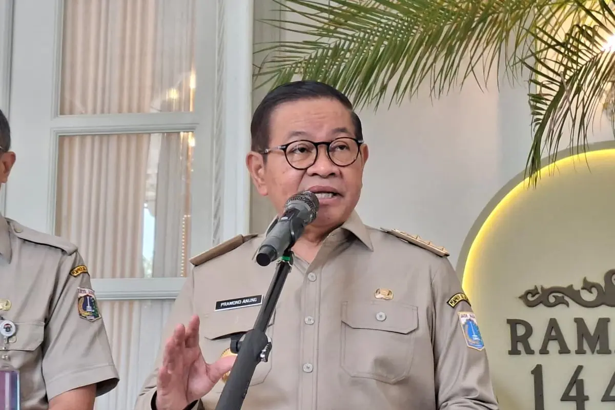 Gubernur DKI Jakarta Pramono Anung di Balai Kota DKI Jakarta, Senin (9/3/2026).