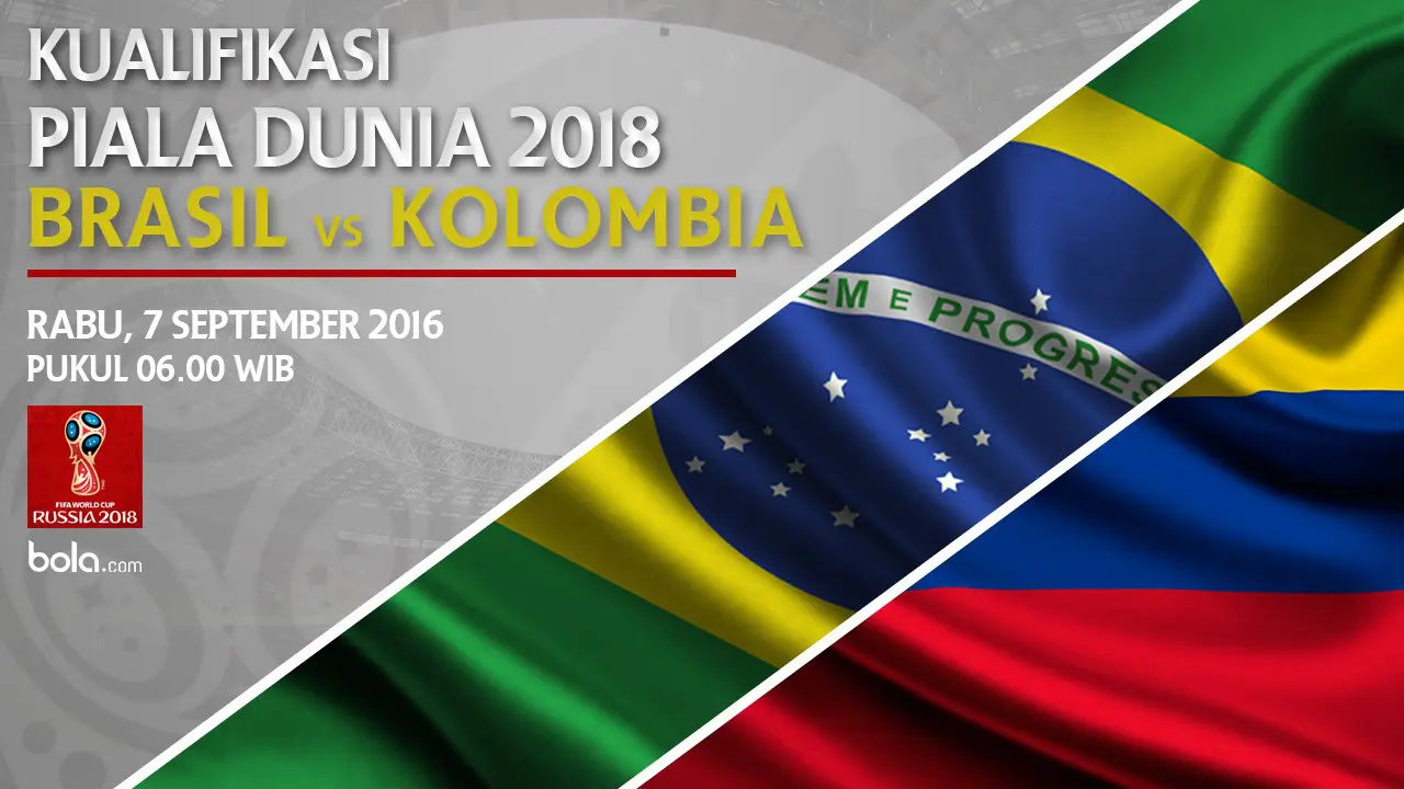 Kualifikasi Piala Dunia 2018_Brasil vs Kolombia (Bola.com/Adreanus Titus)