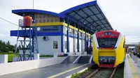 Pengerjaan jalur kereta api pertama di Sulawesi yang ditargetkan operasi di Oktober 2022. Dok Kemenhub