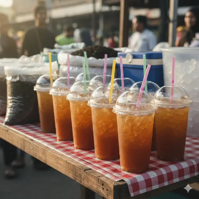 Jualan modal Rp100 ribu saat puasa (Foto: Gemini AI)