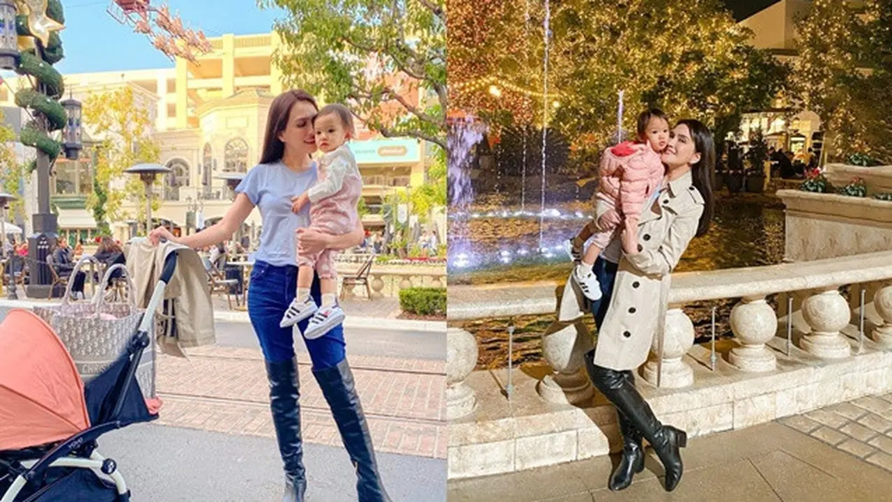 6 Potret Shandy Aulia Liburan di Los Angeles, Nikmati Waktu Bareng Anak