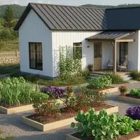 Ilustrasi Kebun Sayur Depan Rumah (Sumber: Gemini AI)